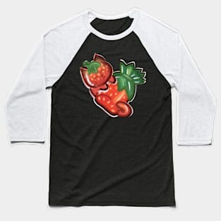 Strawberry Candy Cat Baseball T-Shirt